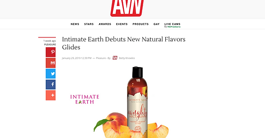 Intimate Earth Debuts New Natural Flavors Glides