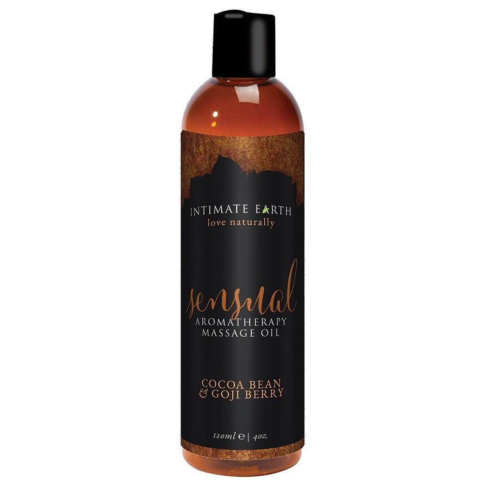 SENSUAL Cocoa Bean + Goji Berry Aromatherapy Massage Oil